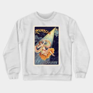 Rainbow Equilibrist France Vintage Poster 1910 Crewneck Sweatshirt